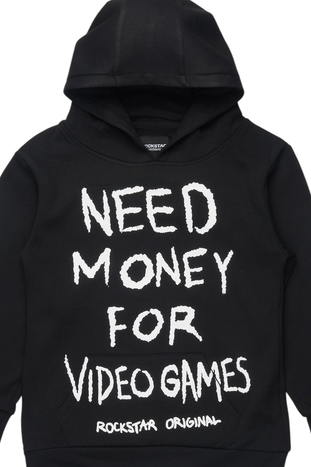 Boys M4 Video Games Black/White Graphic Hoodie