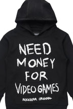 Boys M4 Video Games Black/White Graphic Hoodie