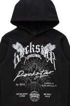 Boys Tally Black Graphic Hoodie