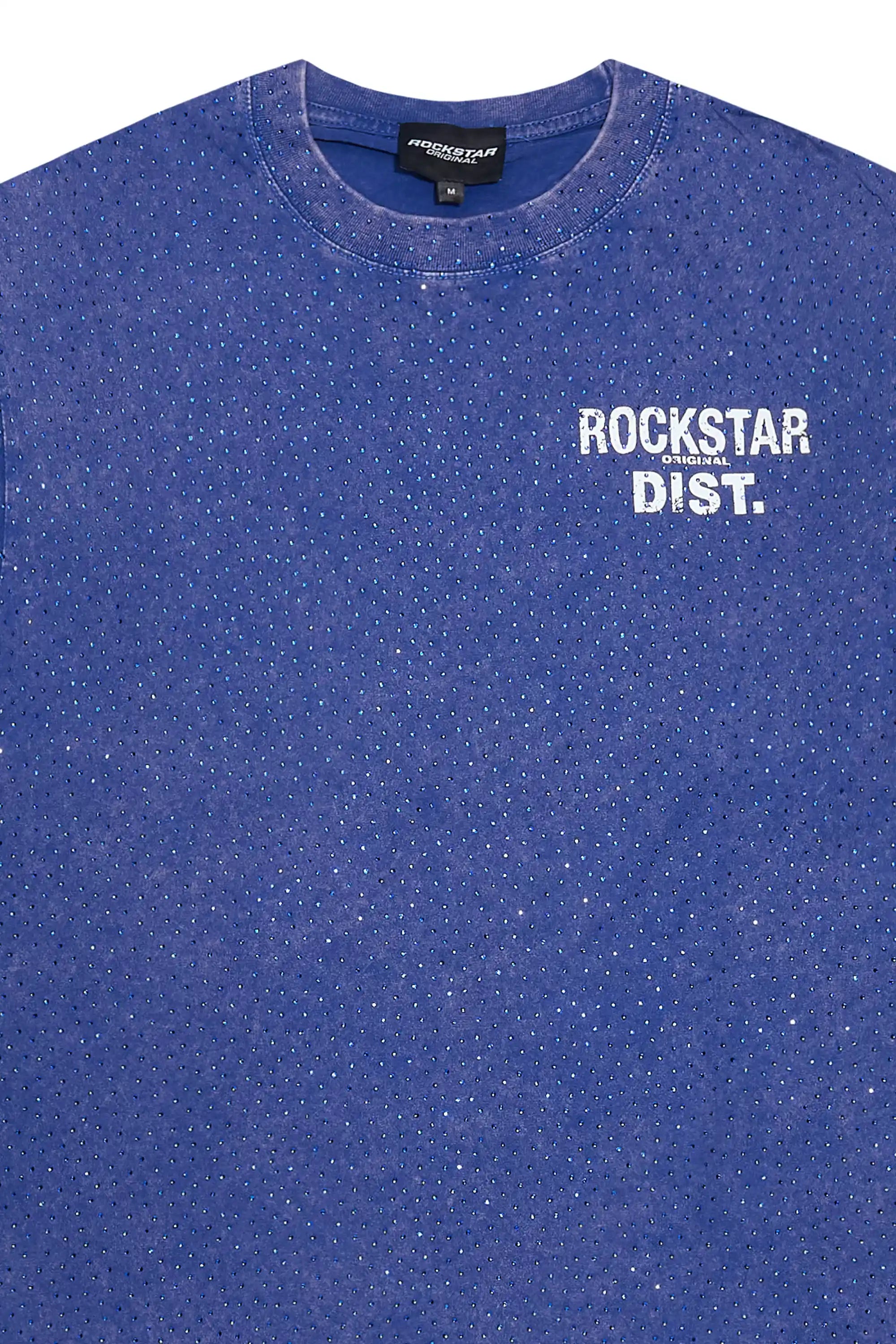 Dalasia Navy Rhinestone T-Shirt
