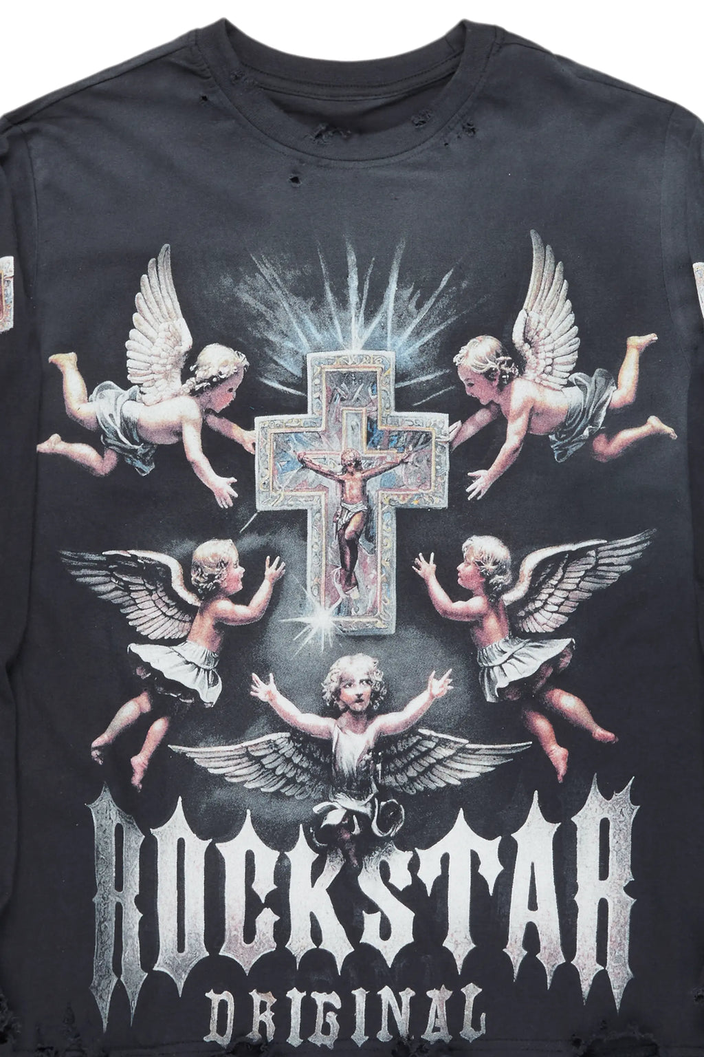 Adem Black Long Sleeve Graphic T-Shirt