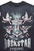 Adem Black Long Sleeve Graphic T-Shirt