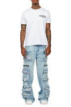 Valo Light Blue Painter Baggy Cargo Jean