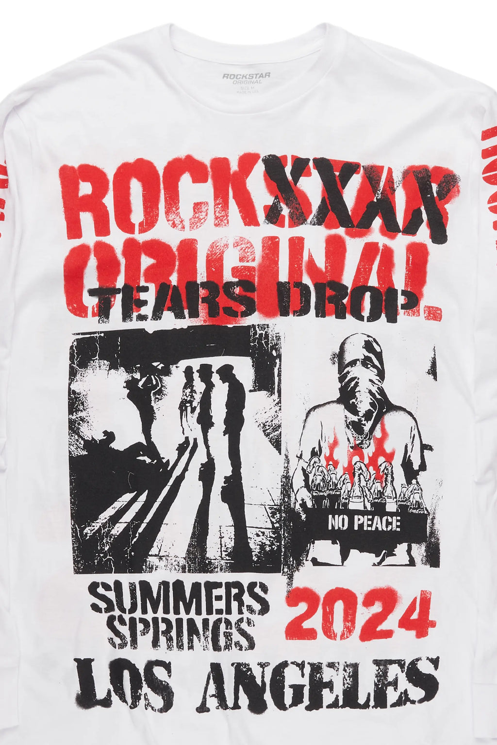 Lamani White Graphic Long Sleeve Tee