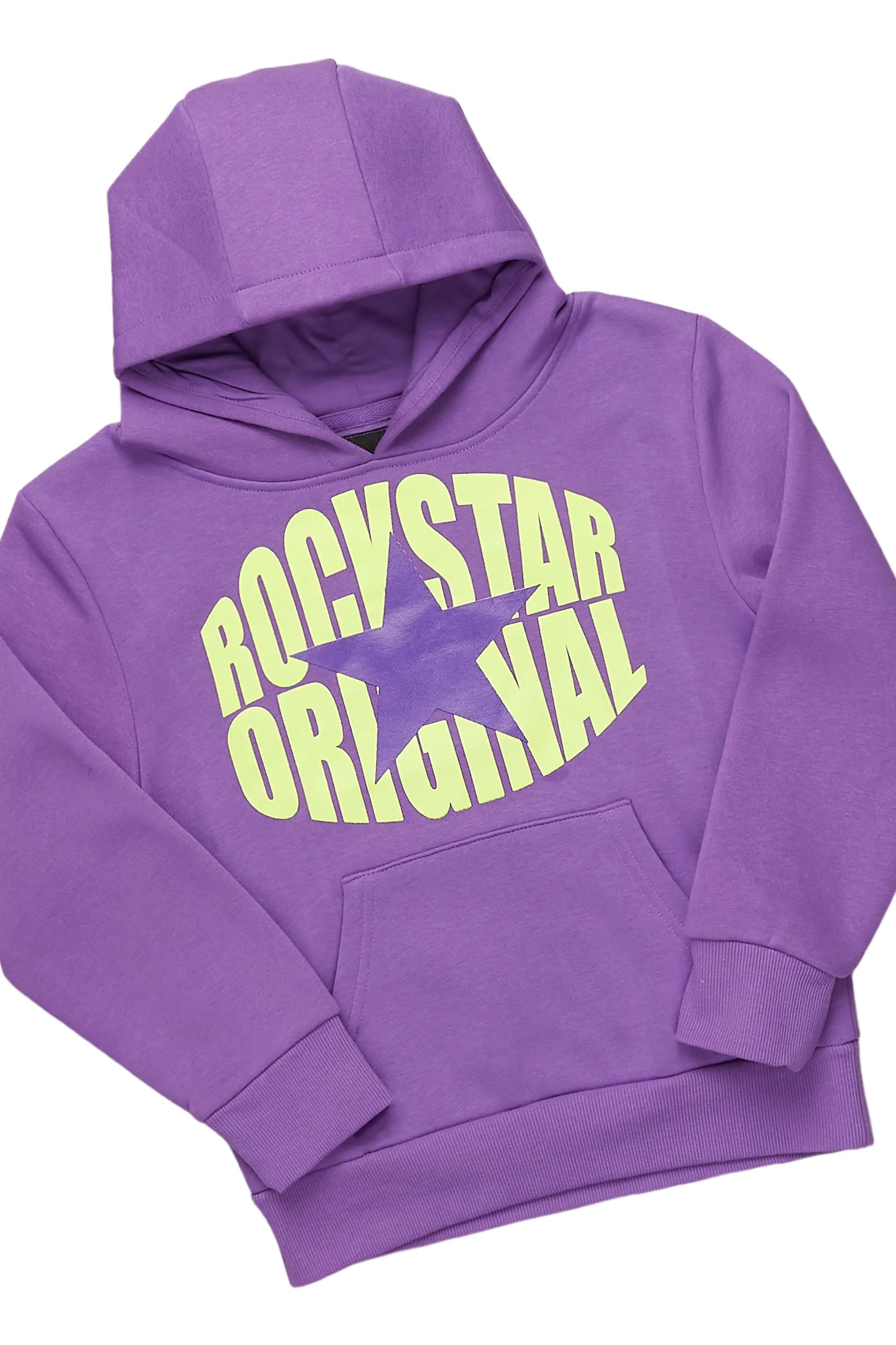 Boys Wylder Tree Camo Hoodie/Stacked Flare Jean Set