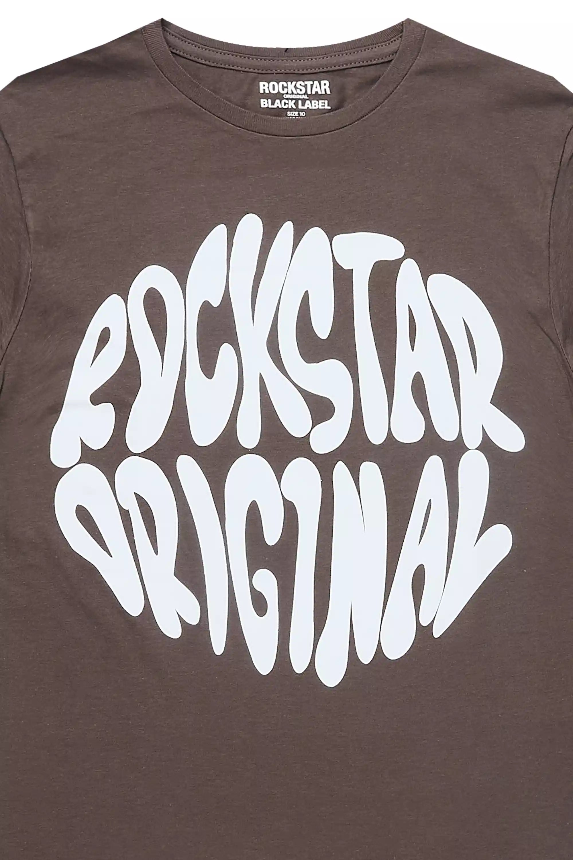 Boys Thierry Graphite/White Graphic T-Shirt