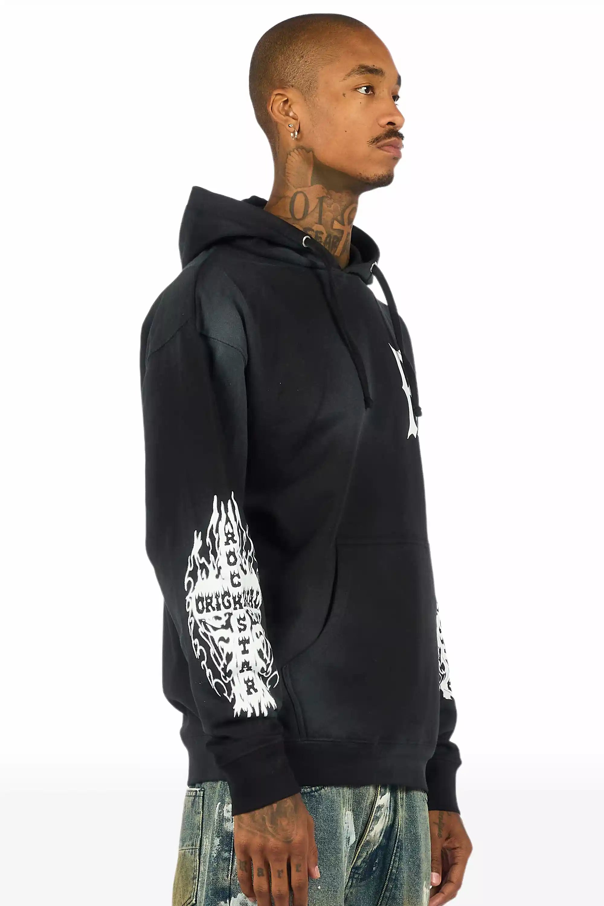 Lyrex Black/White Graphic Hoodie