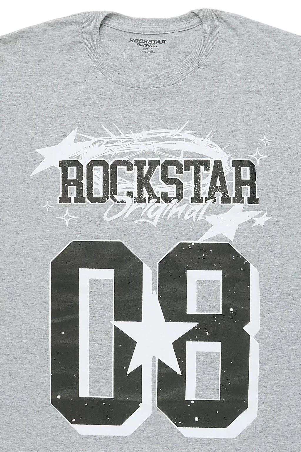 Boys Allstar Grey/Black Graphic Muscle T-Shirt