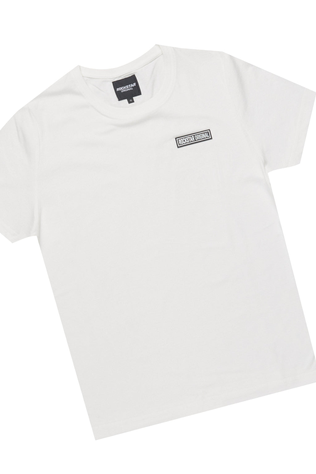 Boys Zayn White/Beige Graphic Short Set