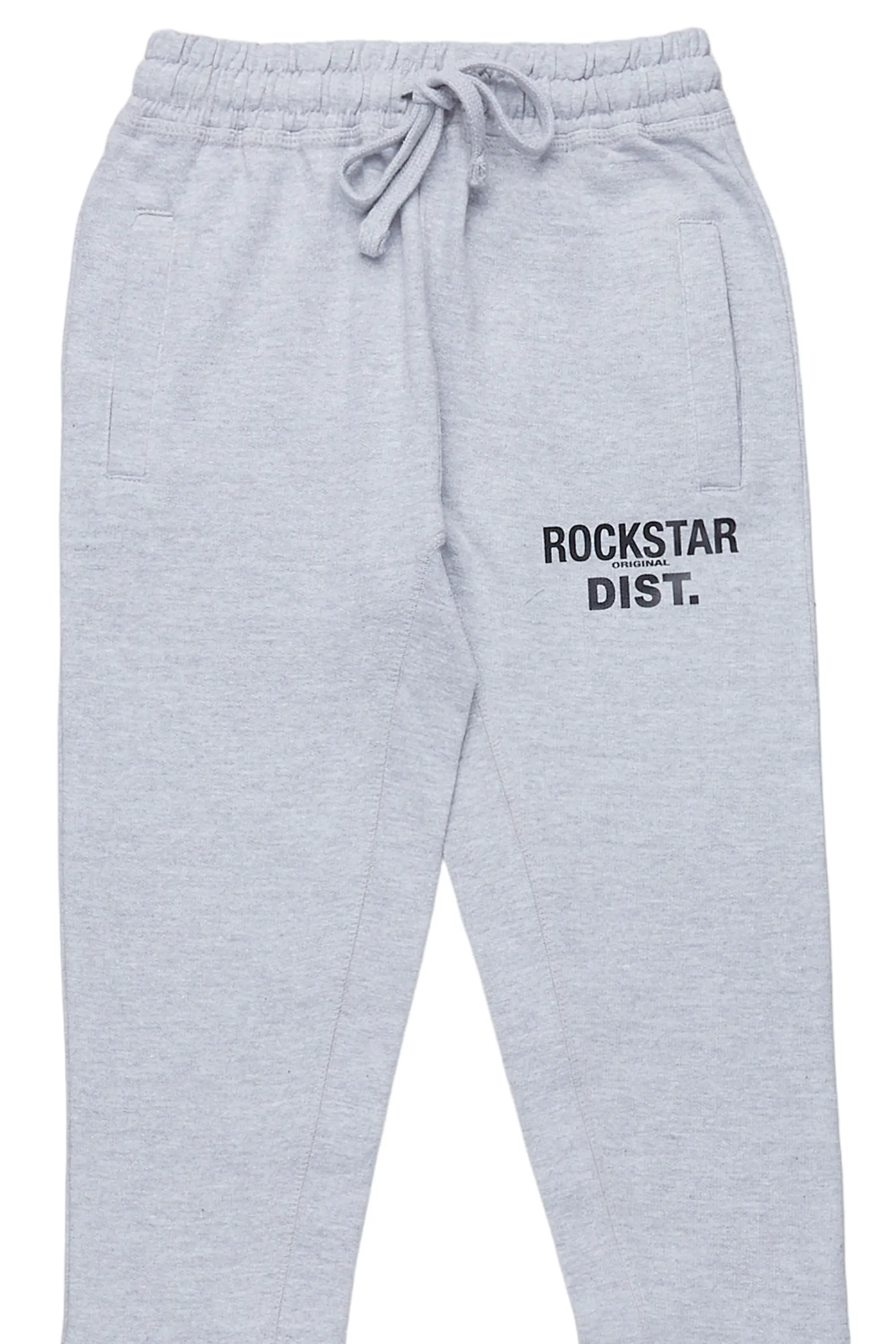 Boys Alpine Heather Grey Super Stacked Trackpant