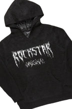 Boys Andros Black Mohair Hoodie/Stacked Flare Jean Set