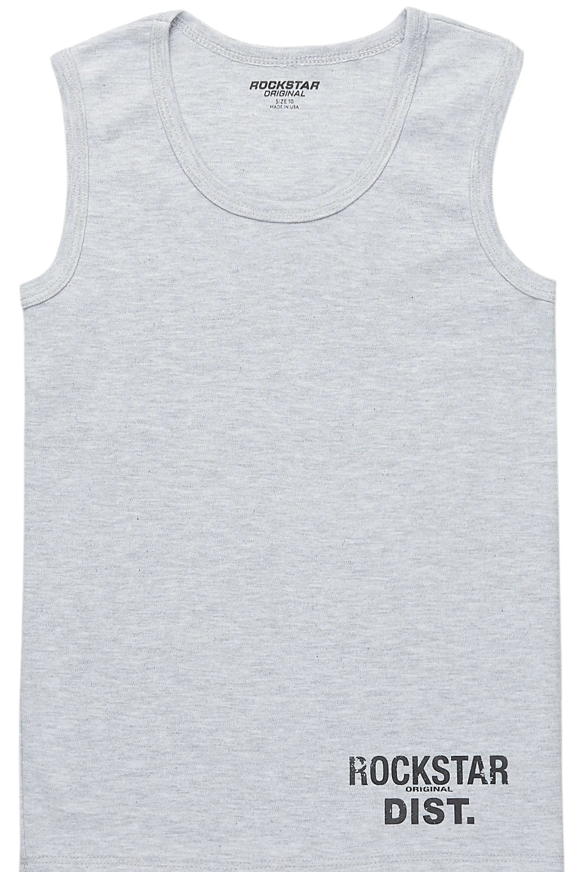 Boys Lake Heather Grey Tank Top
