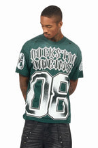 Alim Dark Green Oversized Graphic T-Shirt