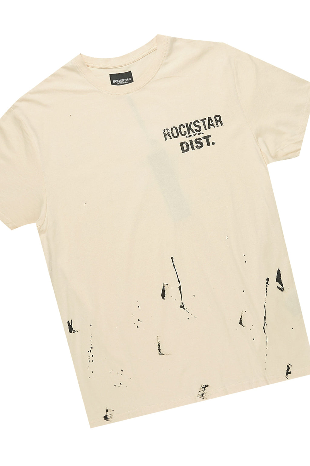 Raffer Beige/Black T-Shirt Cargo Shorts Set