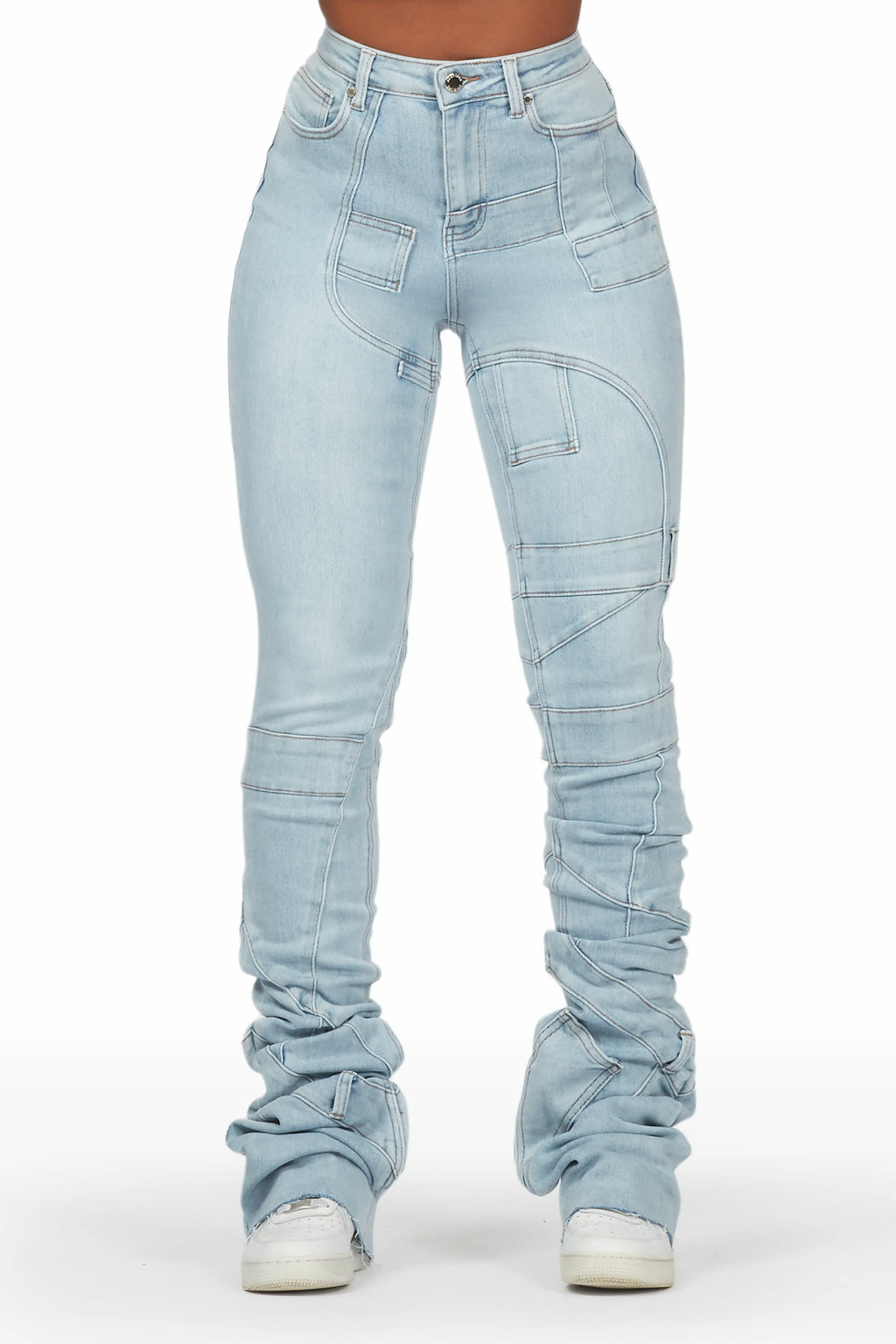 Wynter Light Wash Super Stacked Jean