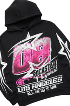 Kastell Black Hoodie/Stacked Flare Track Pant Set