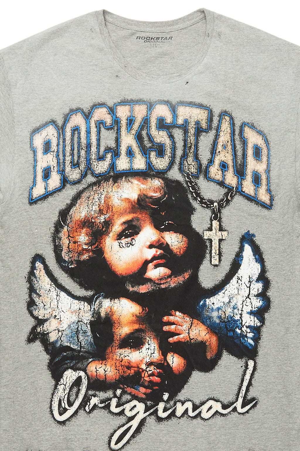 Deiter Heather Grey Oversized Graphic T-Shirt