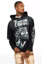 Darius Black Graphic Hoodie