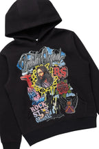 Boys Tadashi Black Hoodie/Stacked Flare Jean Set