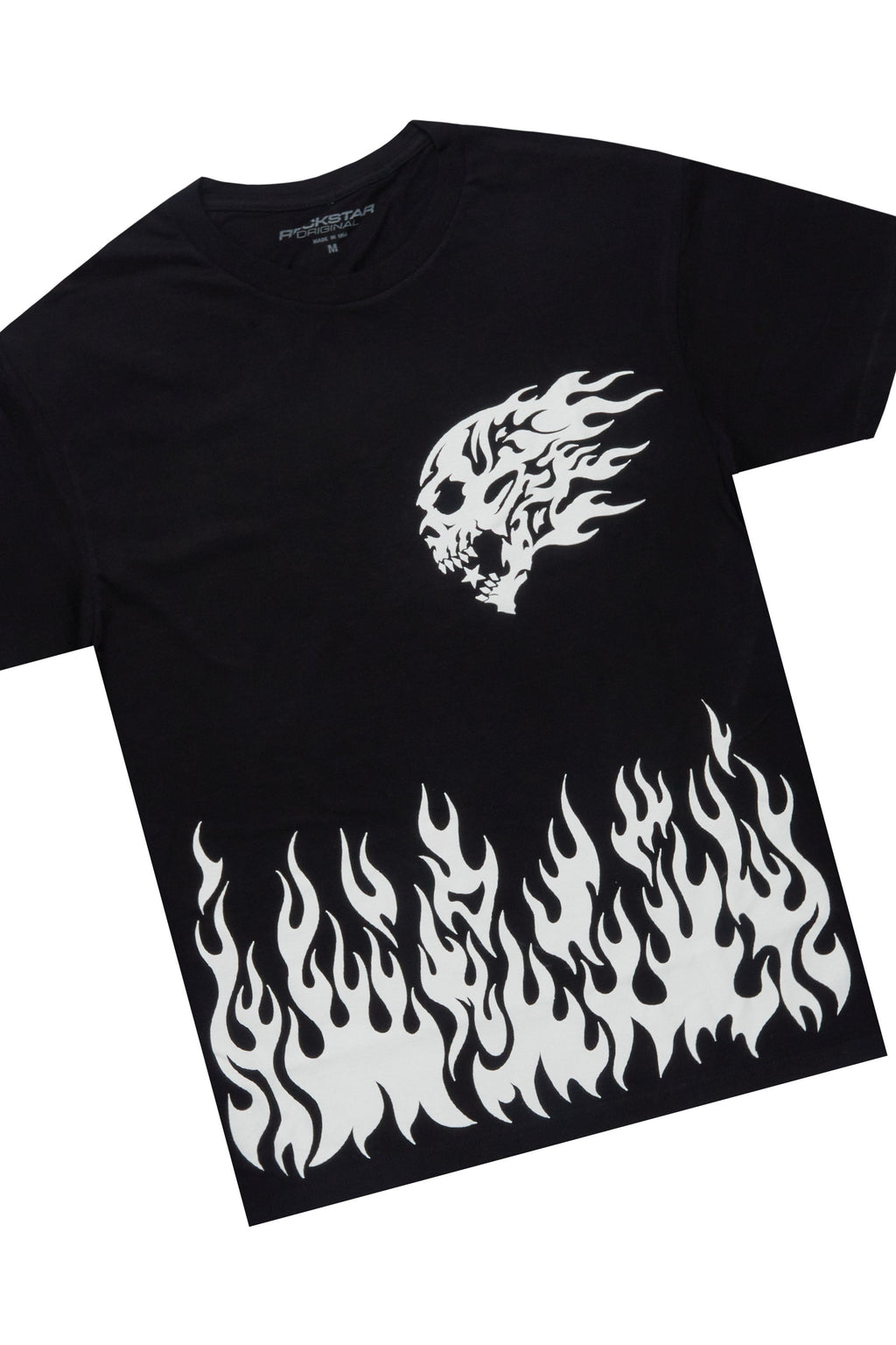 Bubble Black/White T-Shirt/Denim Short Set