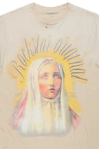 Cary Beige Graphic Oversized T-Shirt