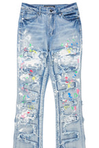 Raeshell Med. Wash Painted Stacked Jean