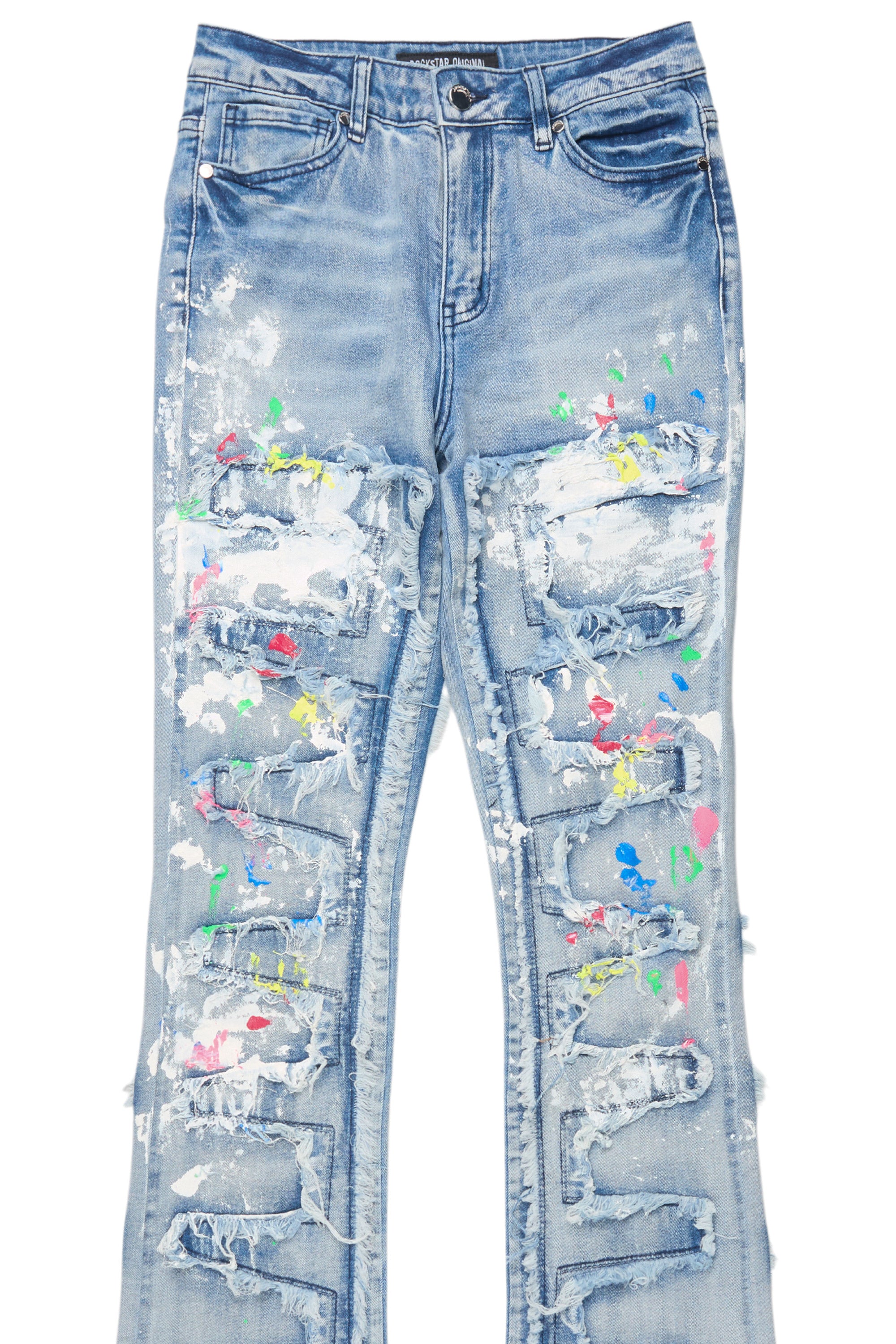 Raeshell Med. Wash Painted Stacked Jean
