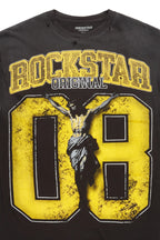 Fields Black/Yellow Oversized Graphic T-Shirt