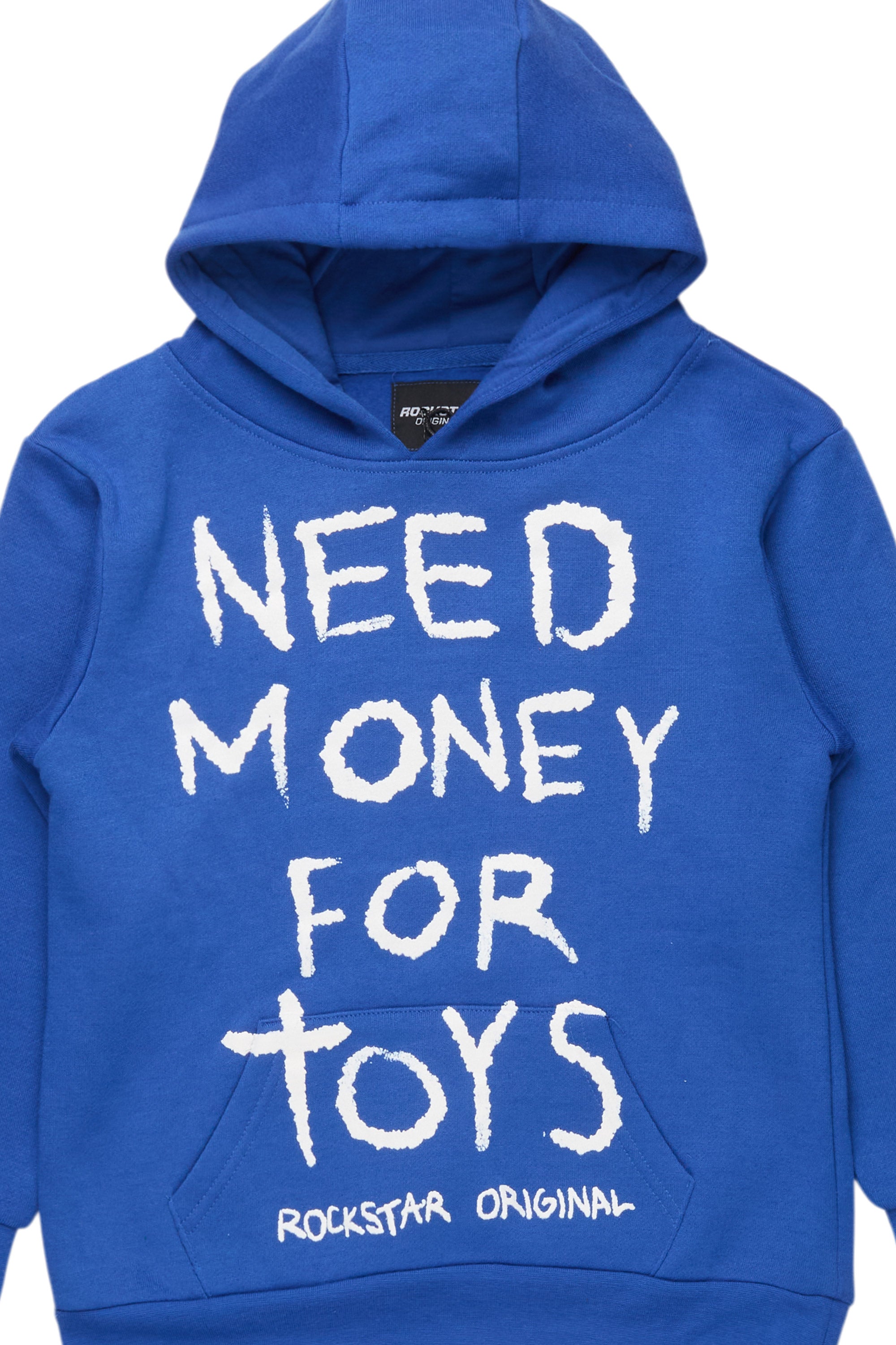 Boys M4 Toys Royal Blue/White Graphic Hoodie