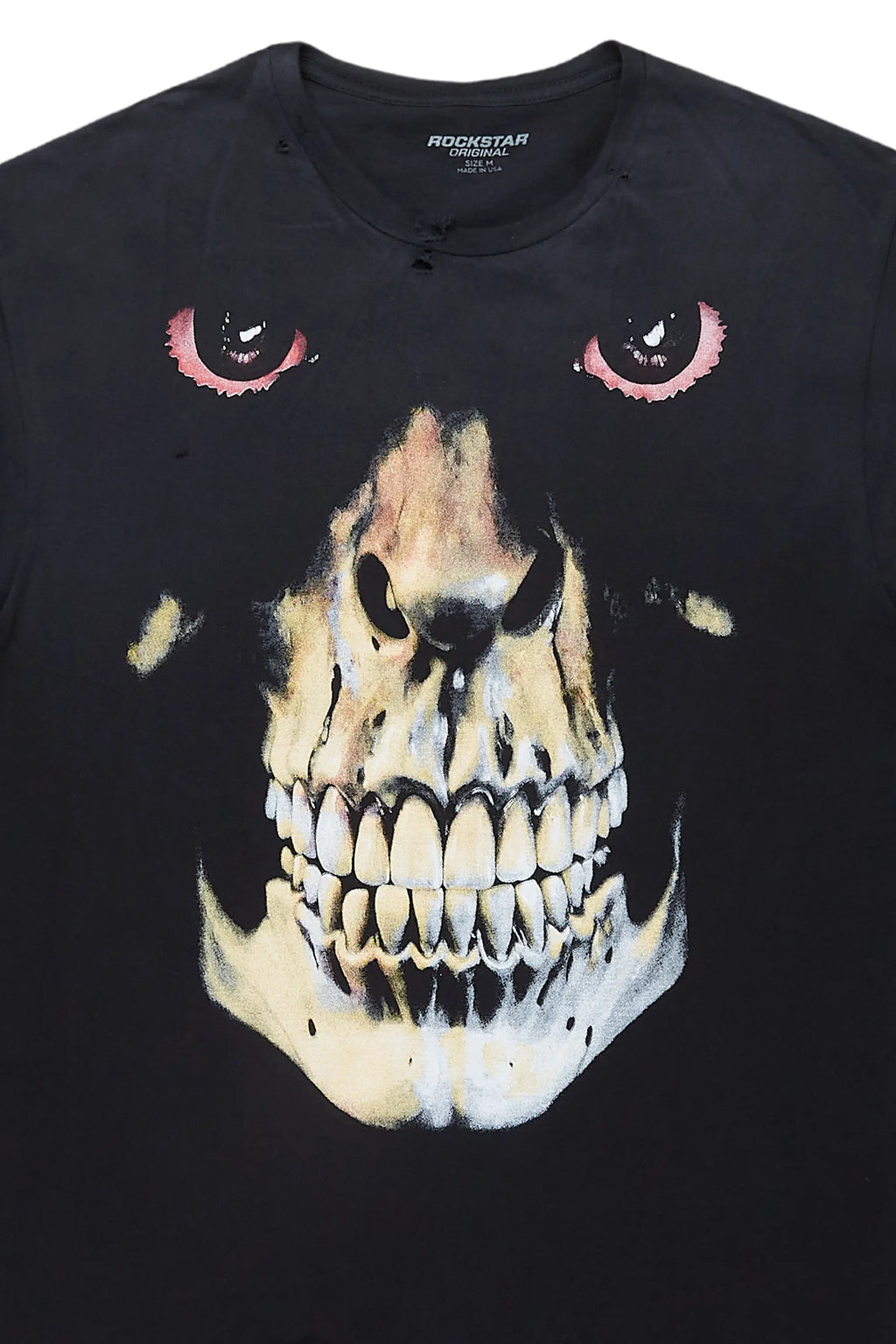 Dunebi Black Oversized Graphic T-Shirt