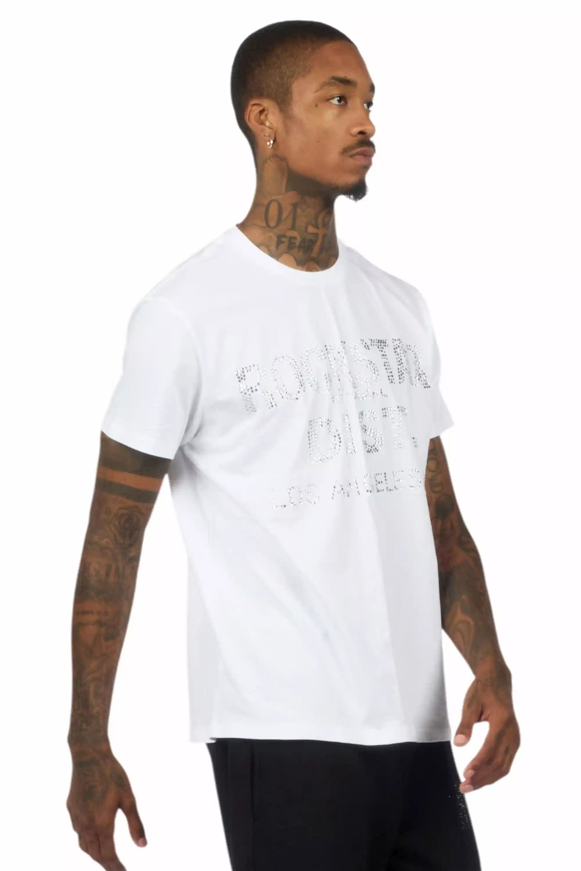 Lake White Rhinestone T-Shirt