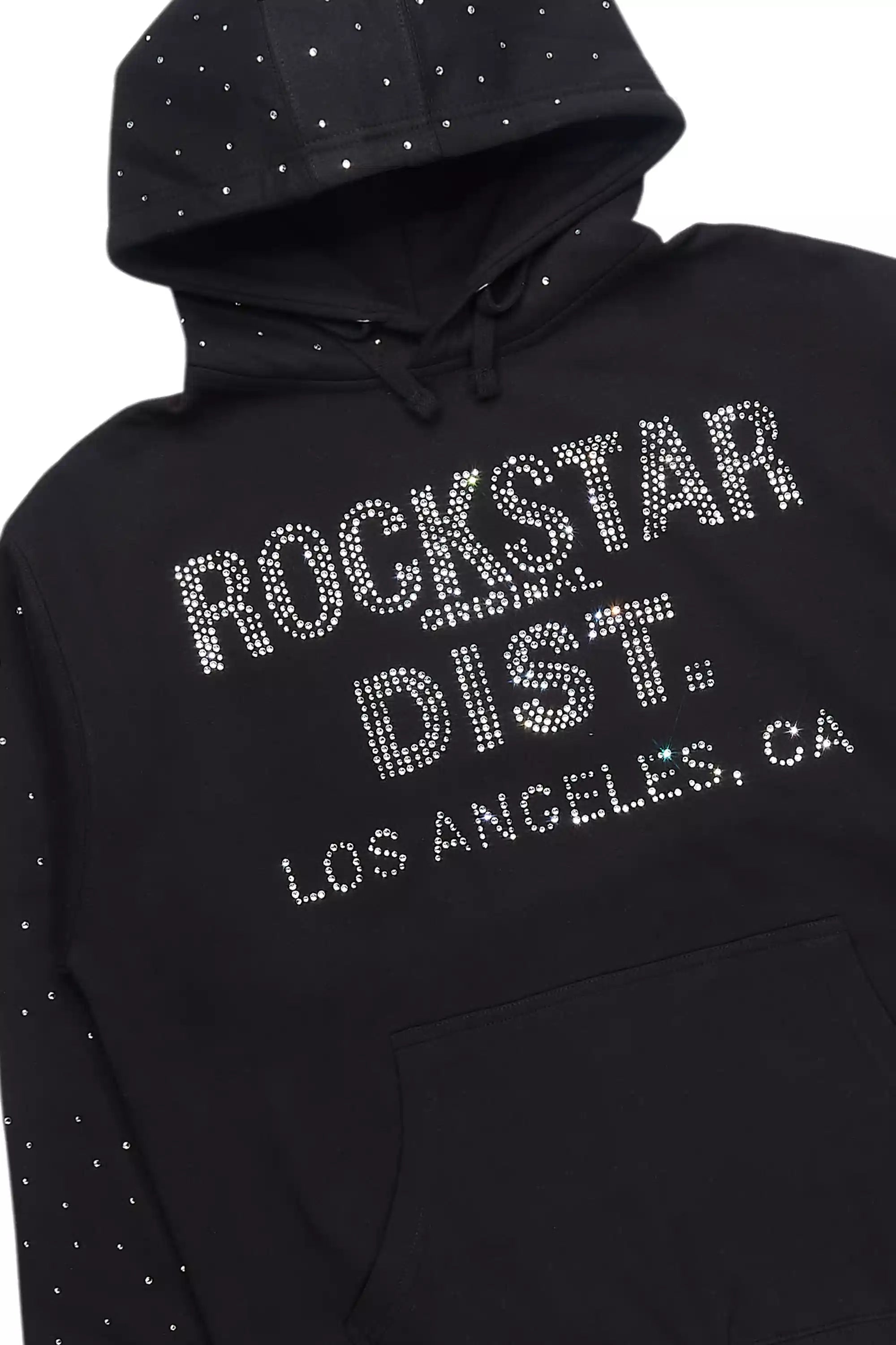 Aryka Black Rhinestone Hoodie