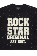 Yulian Black Boxy Crop T-Shirt