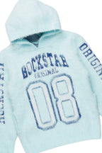 Boys Fields Blue Mohair Hoodie/Baggy Cargo Jean Set