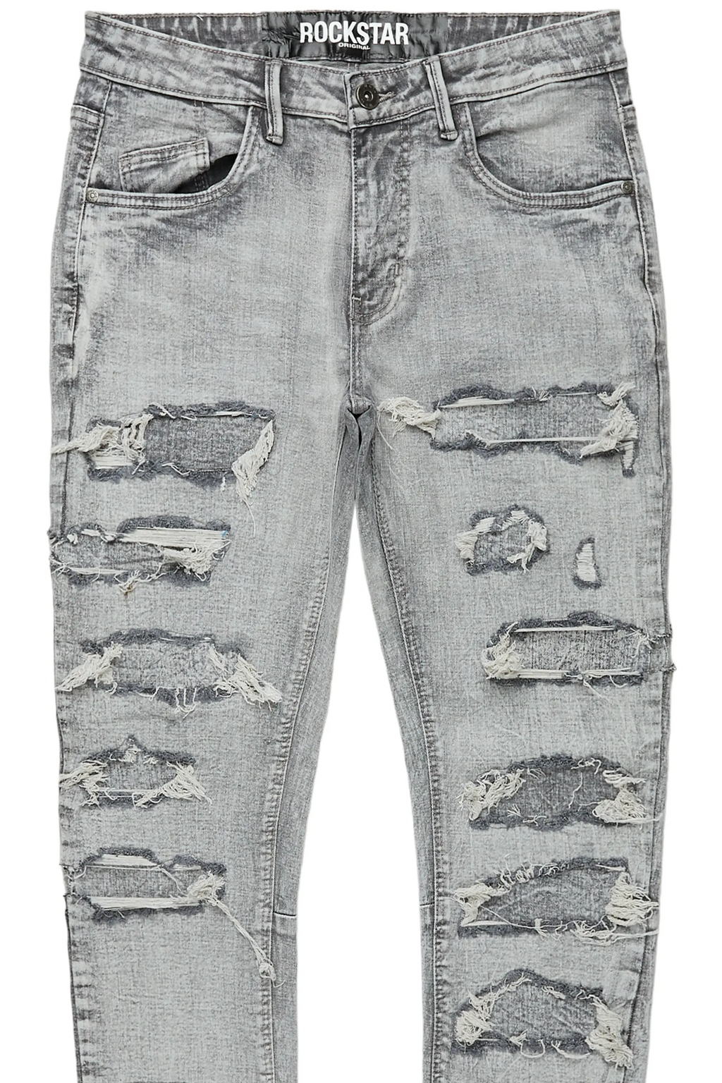 Dalit Grey Under Patch Skinny Fit Jean