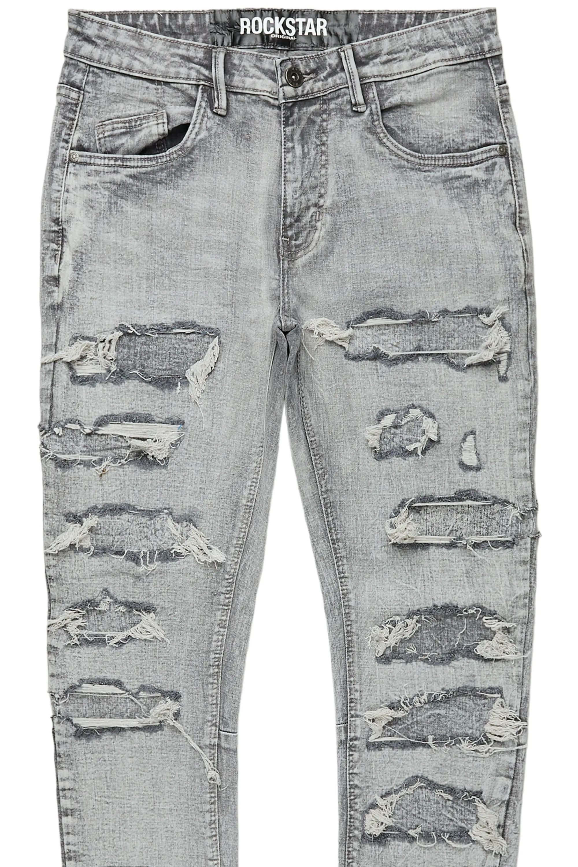Dalit Grey Under Patch Skinny Fit Jean