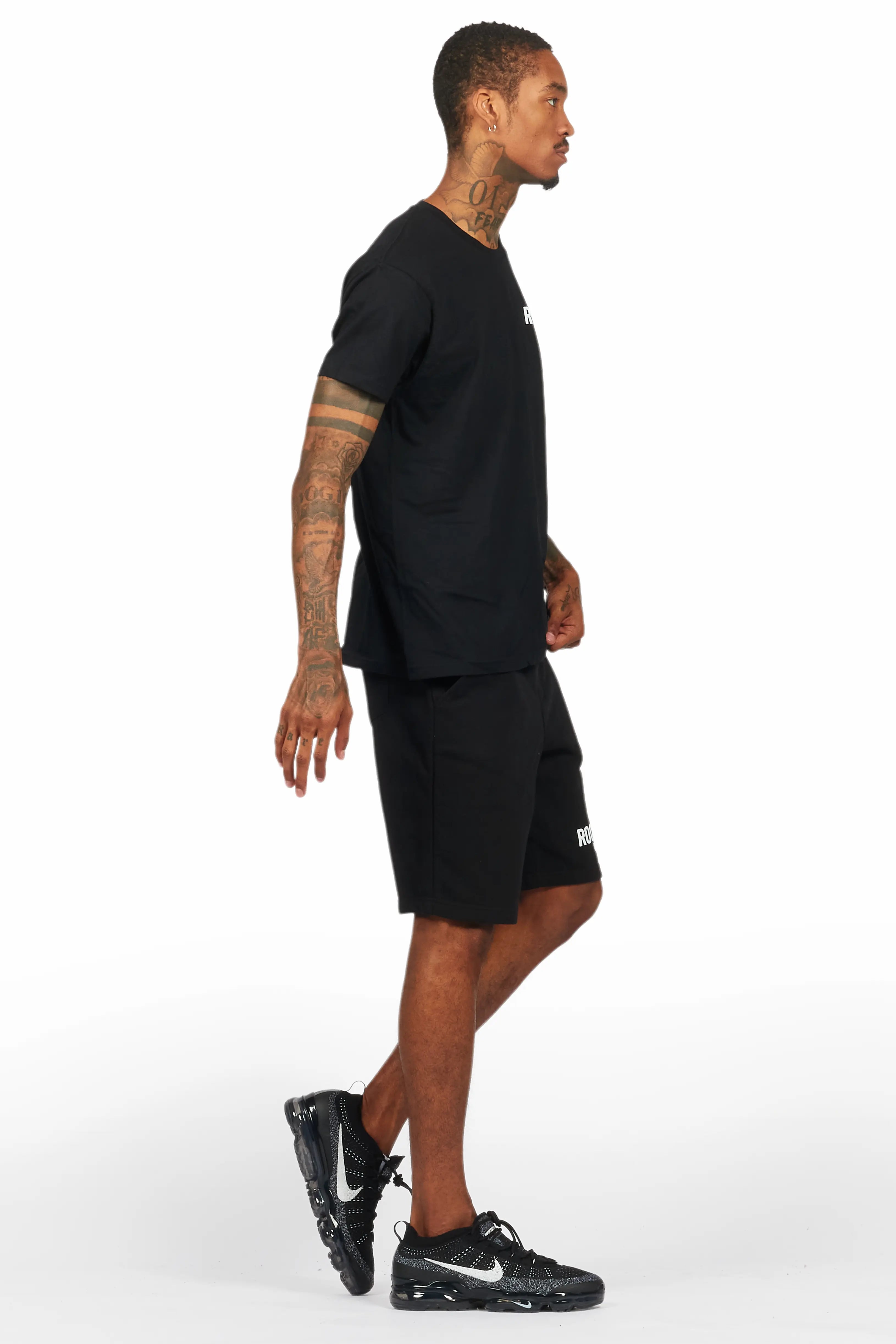 Sana Black/White Short Set