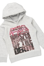 Girls Lachlane Grey/Dark Grey Hoodie/Stacked Flare Jean Set