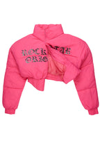 Samaiya Hot Pink Corset Puffer Jacket