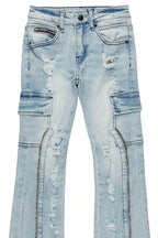 Boys Hutch Blue Stacked Flare Jean