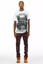 Eden White Oversized Graphic T-Shirt