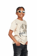 Boys Logan Beige Graphic T-Shirt