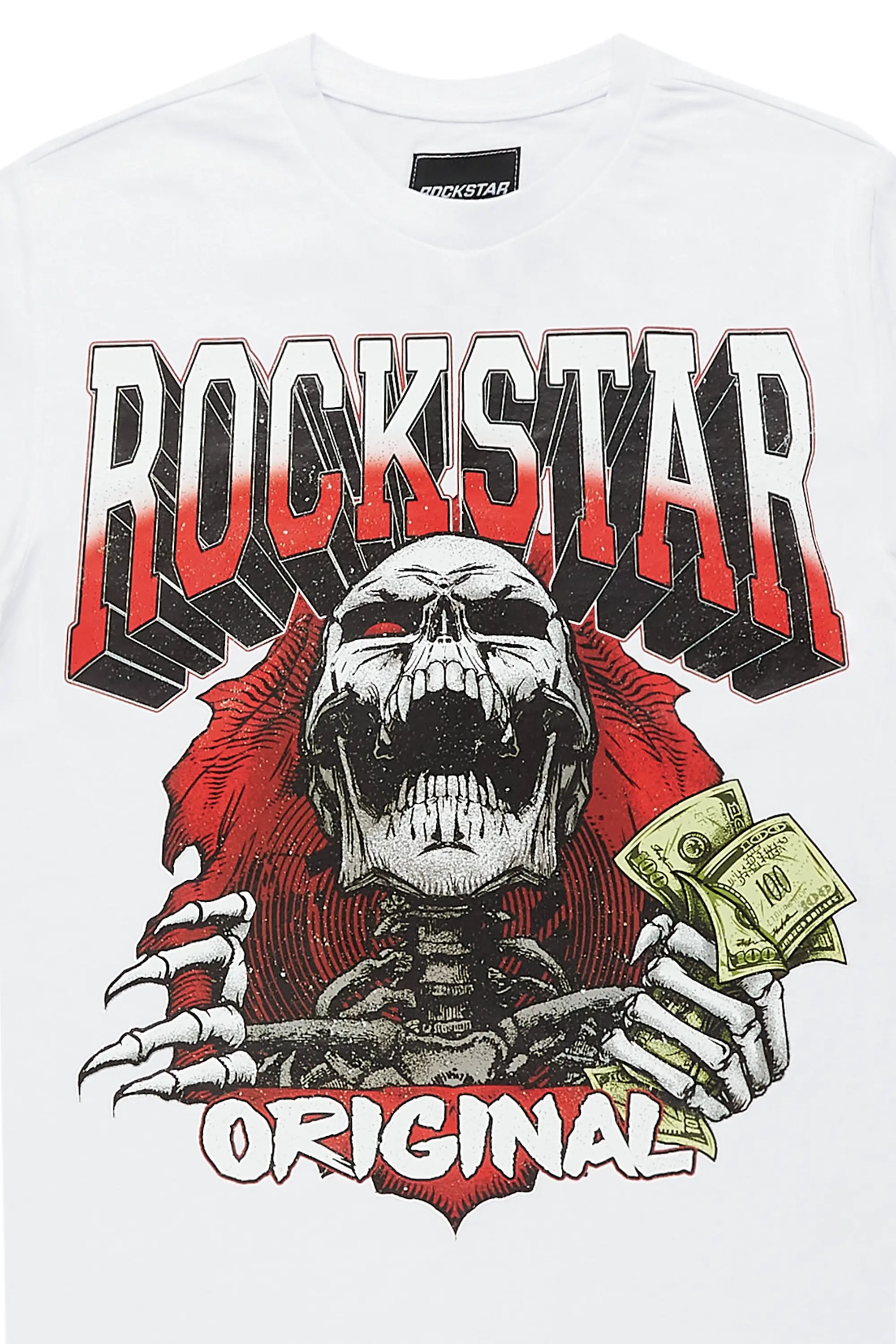 Boys Kairos White Graphic T-Shirt