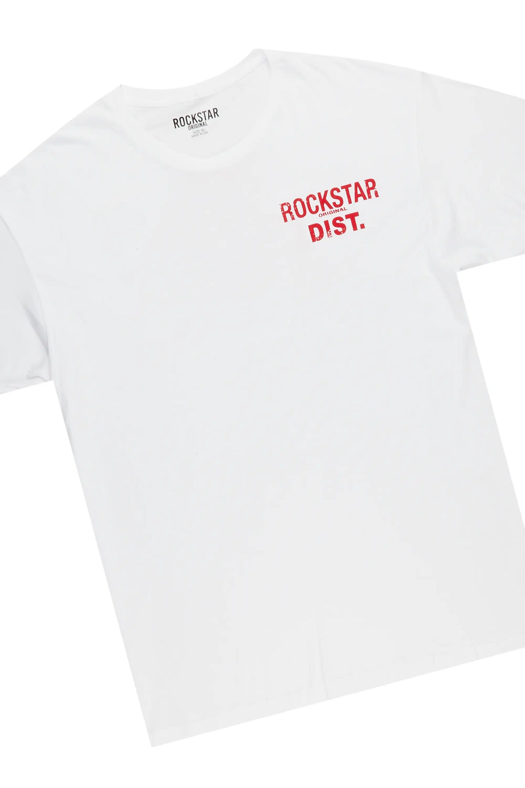 Lake White/Red T-Shirt/Stacked Baggy Track Set