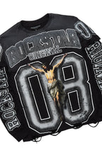 Fields Black/Grey Double Layer T-Shirt/Stacked Baggy Track Set