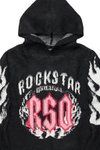 Boaz Black Graphic Mohair Hoodie