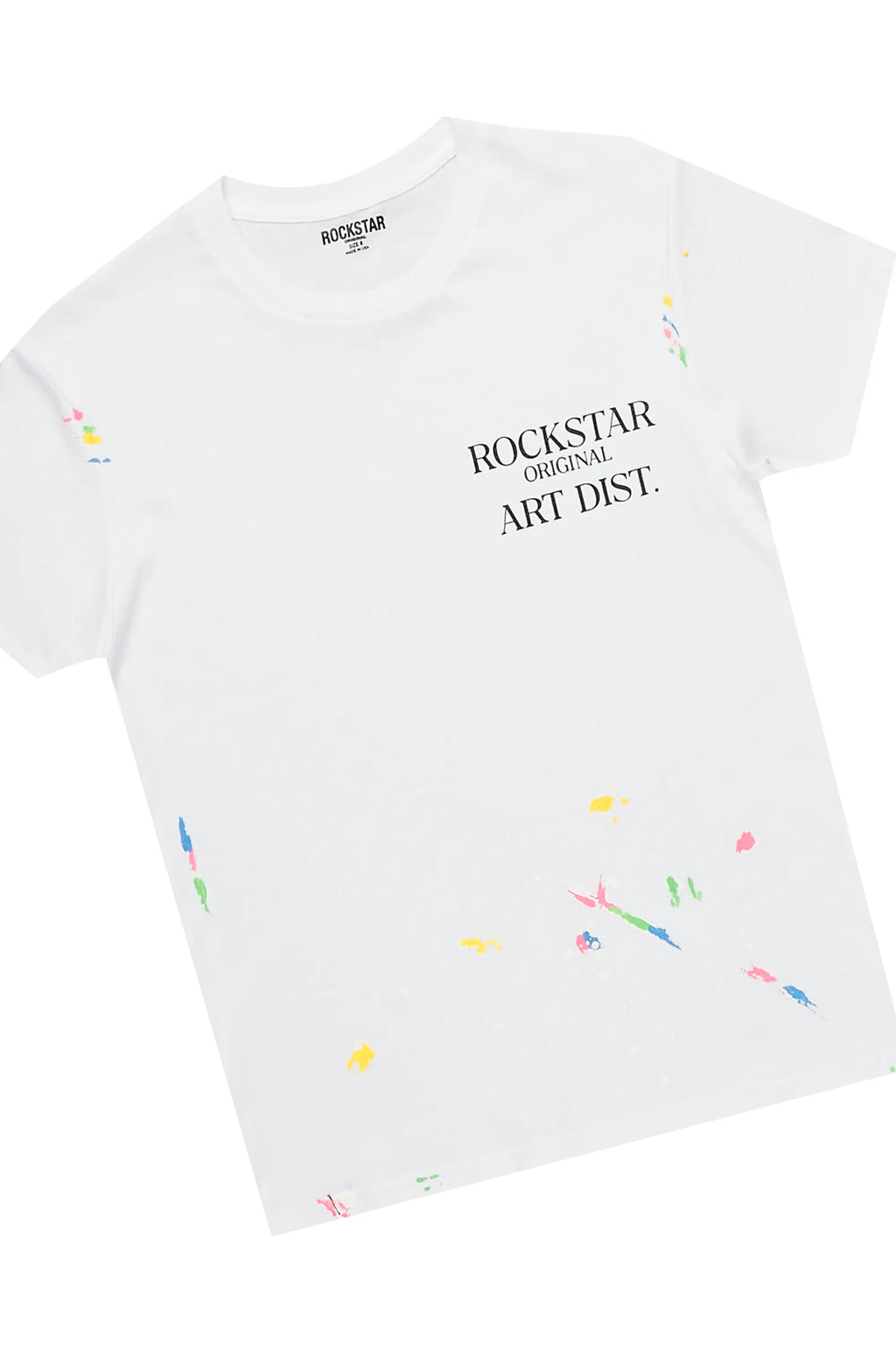 Boys Pelumi White/Black T-Shirt Cargo Short Set