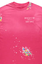 Palmer Pink/White Graphic T-Shirt