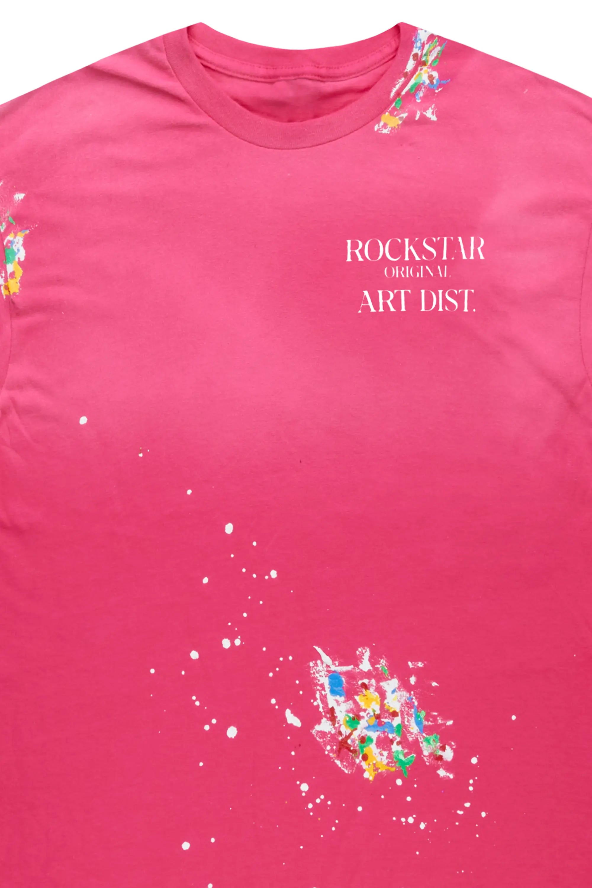 Palmer Pink/White Graphic T-Shirt