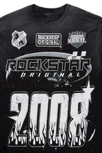 Amos Black/White Long Sleeve Graphic T-Shirt